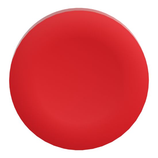 Picture of Antimicrobial plain cap, Harmony XB5, Harmony XB4, red, for flush mounted push button