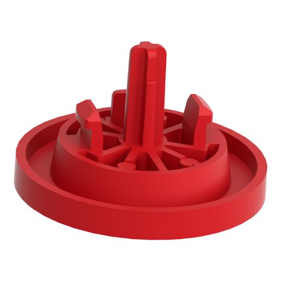 Picture of Antimicrobial plain cap, Harmony XB5, Harmony XB4, red, for flush mounted push button