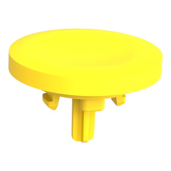 Picture of Antimicrobial plain cap, Harmony XB5, Harmony XB4, yellow, for flush mounted push button