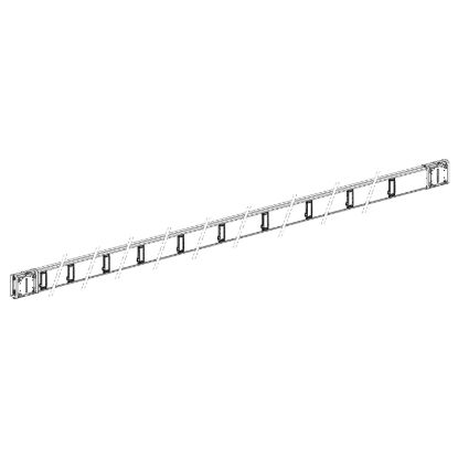 Picture of Horizontal distribution length, Canalis KSA100, aluminium, 100A, fixed length 5m, 20 outlets, 3L+N+PE, white RAL9001