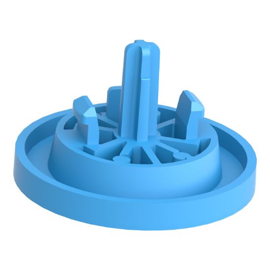 Picture of Antimicrobial plain cap, Harmony XB5, Harmony XB4, blue, for flush mounted push button