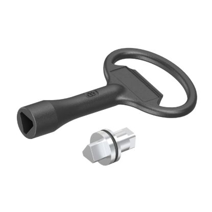 Picture of Triangular male lock insert 8mm for PanelSeT S3X enclosure, 100% stainless steel