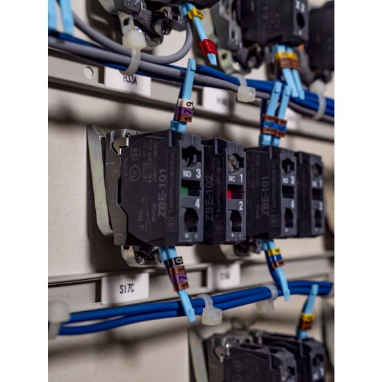 Picture of Light block with body fixing collar, Harmony XB4, metal, with BA9s bulb, 440...480V AC