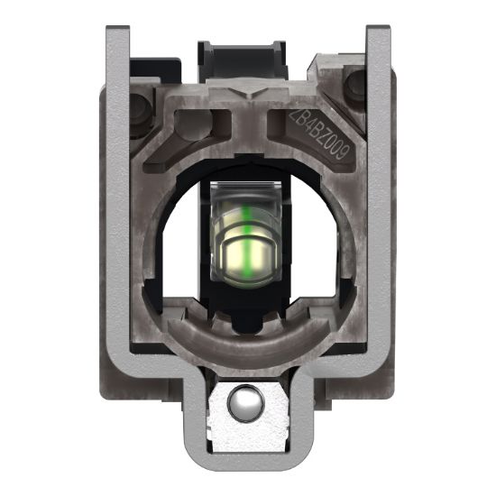 Picture of Complete body light block assembly, Harmony XB4, metal, universal LED, screw clamp terminals, 12V AC DC