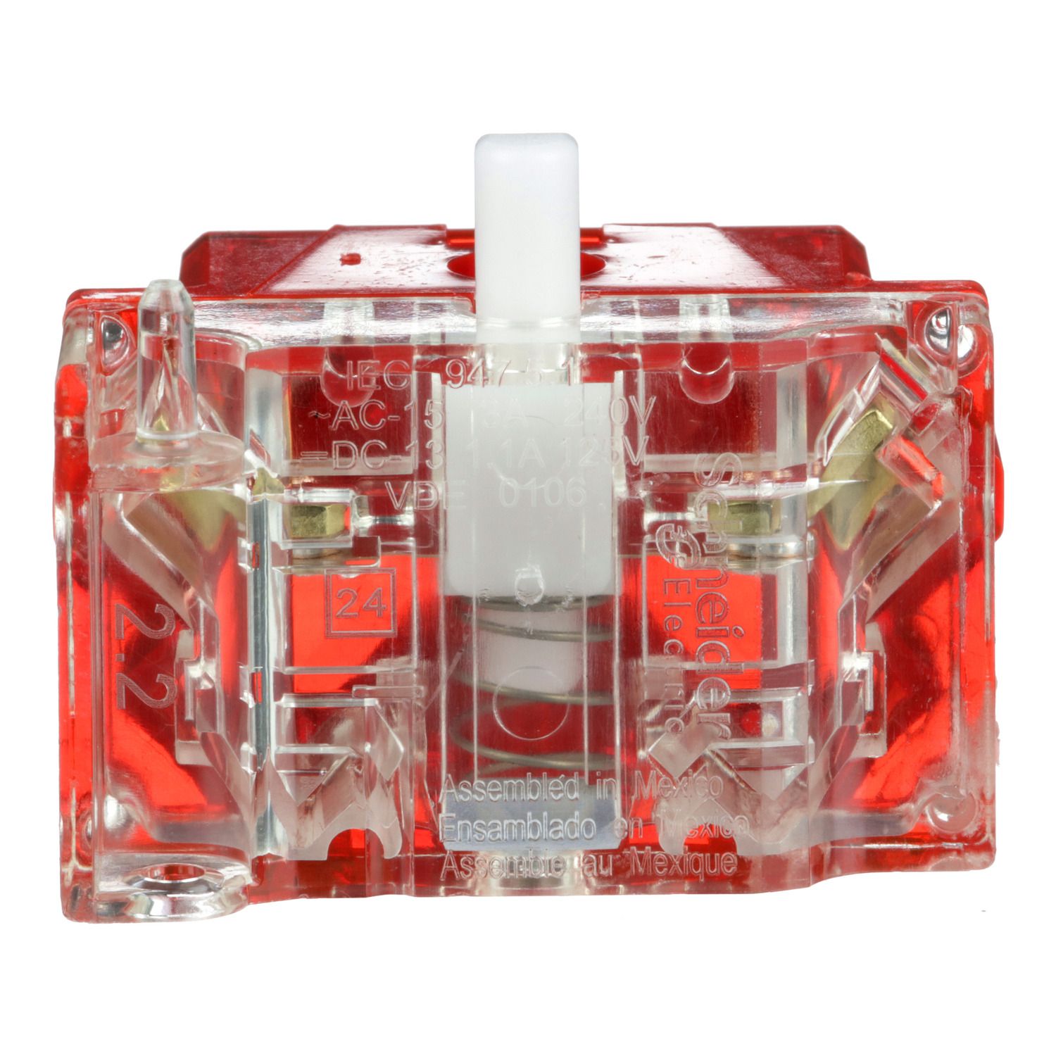 Picture of Contact block with protected terminals, Harmony 9001K, Harmony 9001SK, 0...600V, silver alloy contacts, screw clamp terminal, positive opening, 1NC