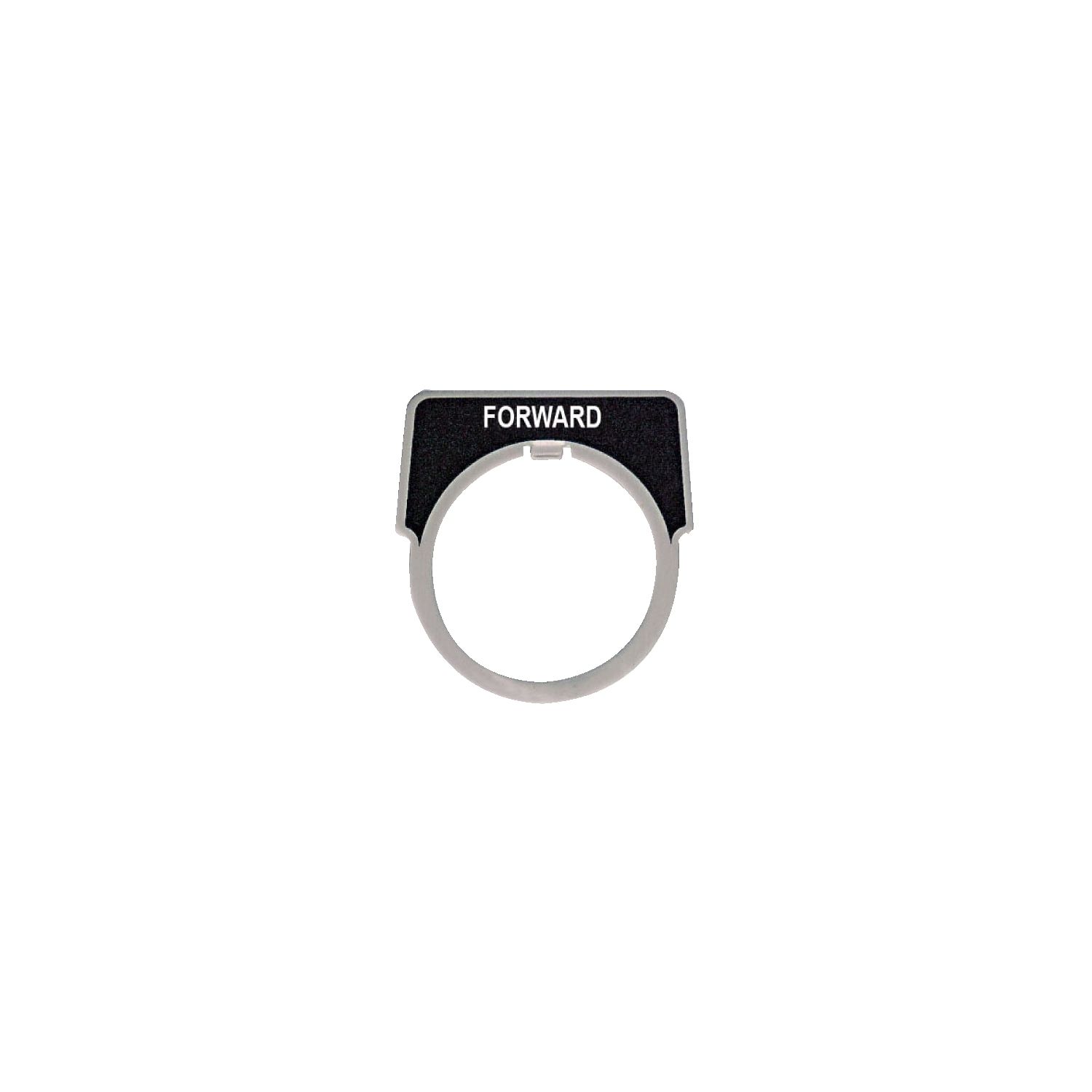 Picture of Legend, Harmony 9001K, Harmony 9001SK, 30mm, aluminium, black with silver letters, 40x43mm, marking FORWARD