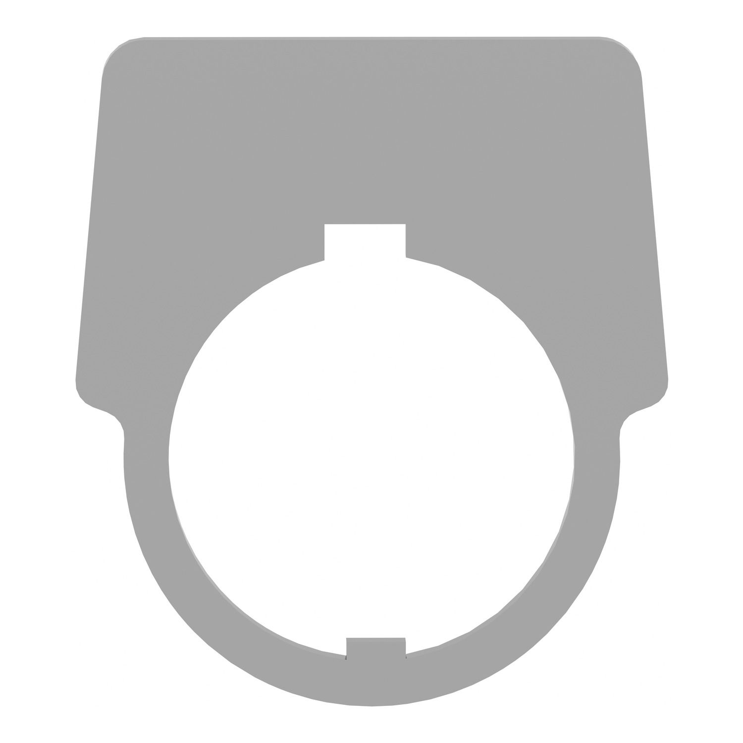 Picture of Blank legend, Harmony 9001K, Harmony 9001SK, 30mm, aluminium, black with silver letters, 44x50mm