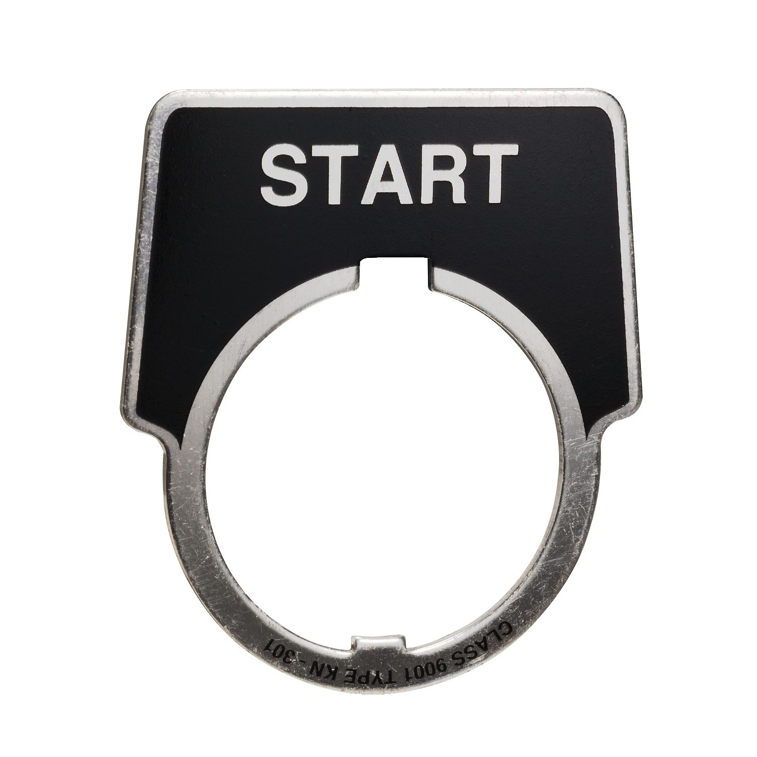 Picture of Legend, Harmony 9001K, Harmony 9001SK, 30mm, aluminium, black with silver letters, 44x50mm, marking START