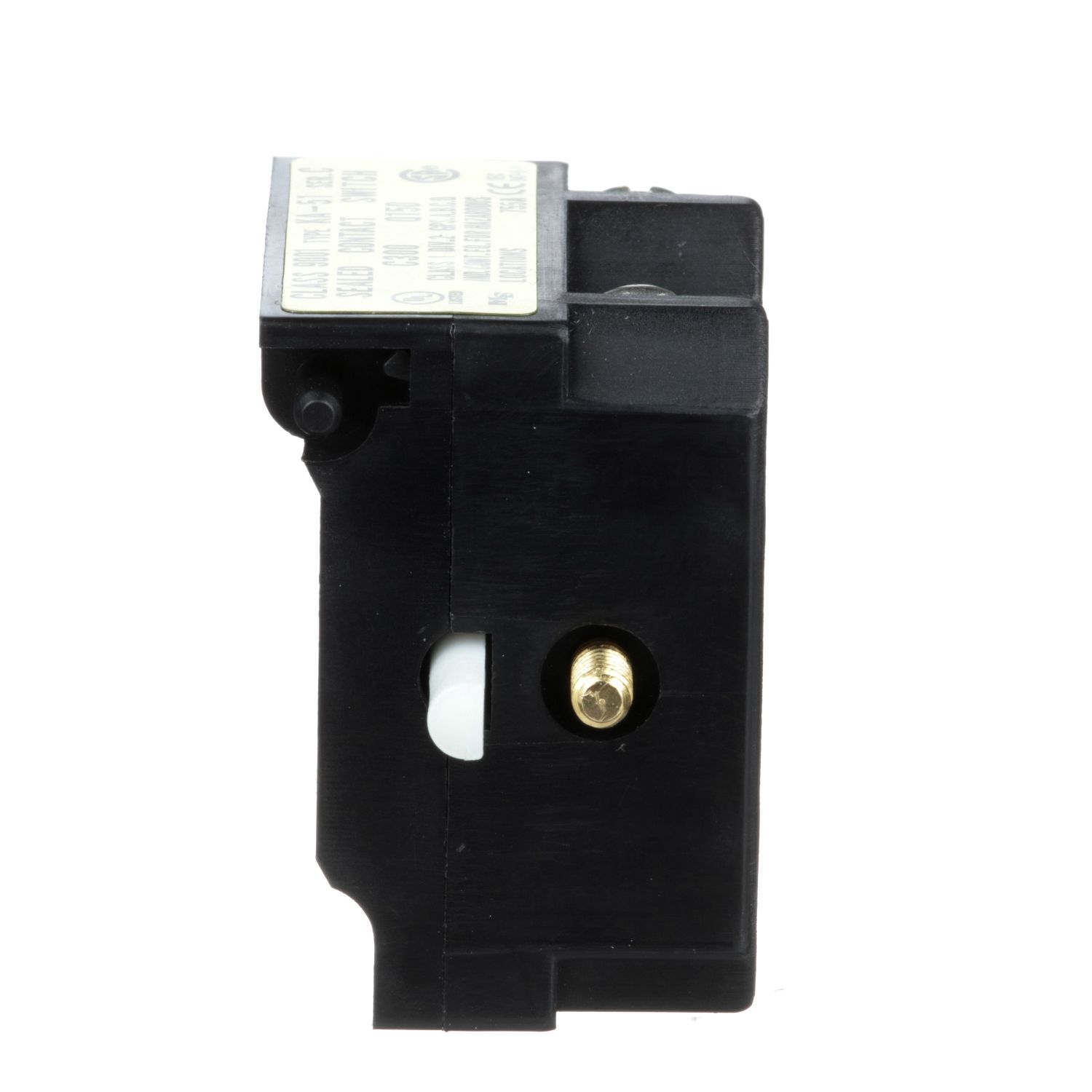 Picture of Contact block with protected terminals, Harmony 9001K, Harmony 9001SK, 240V, screw clamp terminal, power reed, hermetically sealed, 1 CO