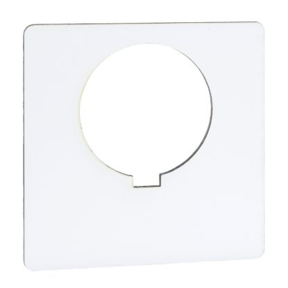 Picture of Blank legend, Harmony 9001K, Harmony 9001SK, 30mm, plastic, white with black letters, 57mm square