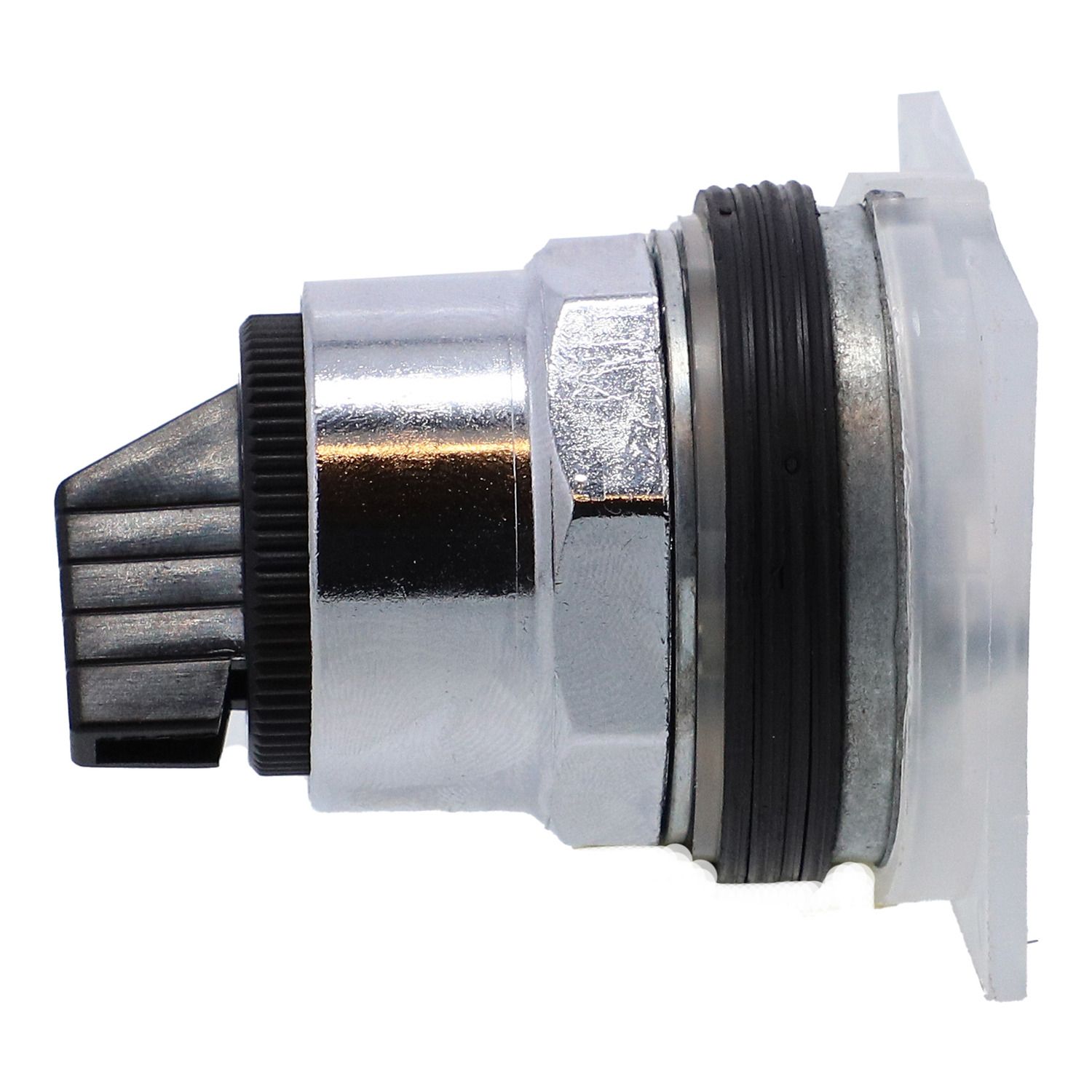 Picture of Selector switch head, Harmony 9001K, metal, standard handle, black, 30mm, 2 positions, spring return left to right