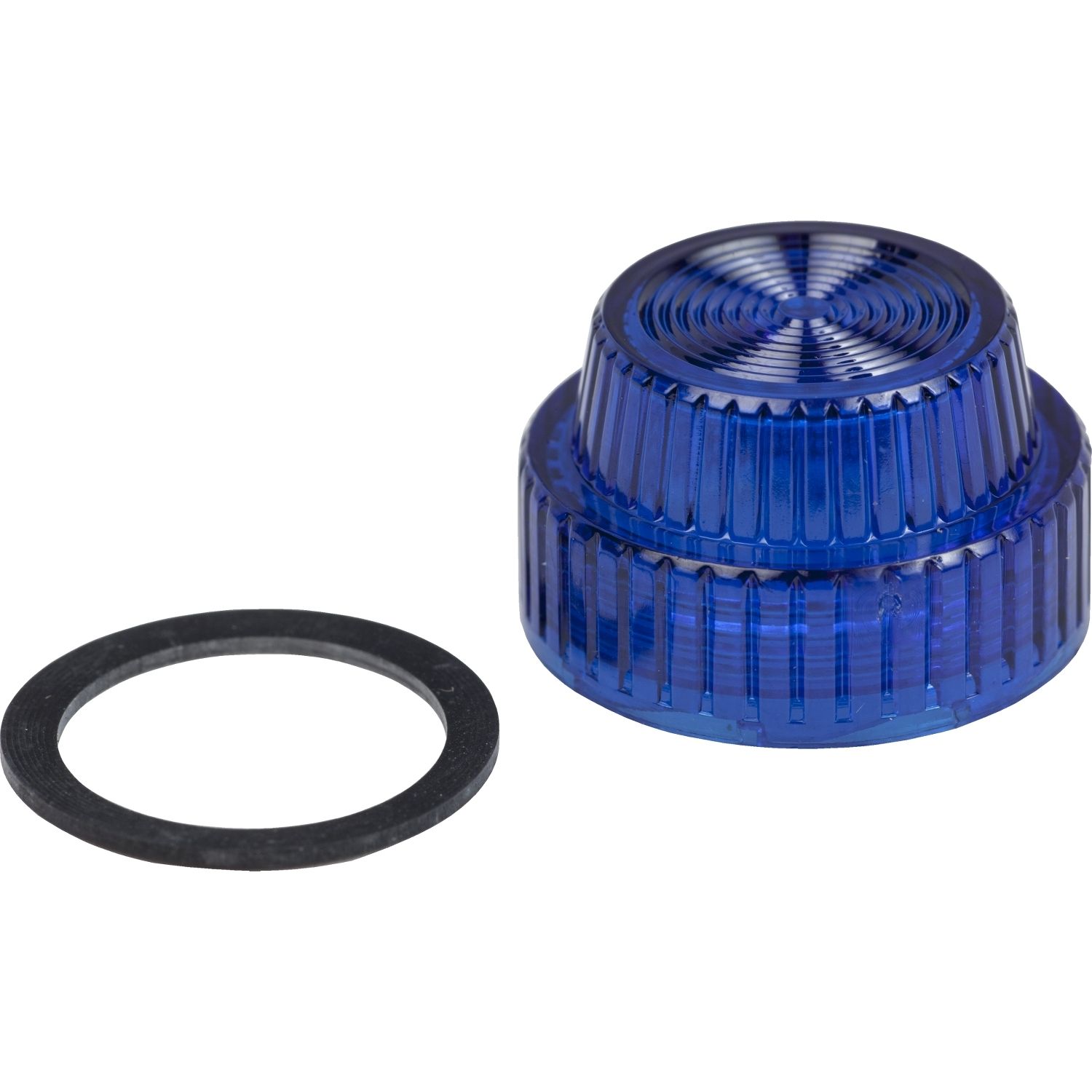 Picture of Harmony 9001K, Harmony 9001SK, lens, polycarbonate, fresnel, blue, grooved lens, 30 mm, for pilot light