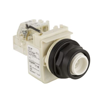 Picture of Push-to-test pilot light head, Harmony 9001SK, plastic, without cap, 30mm, 110...120V