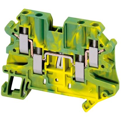 Picture of Terminal block, Linergy TRl, green-yellow, 4mm2, protective earth, 4 points, Set of 50