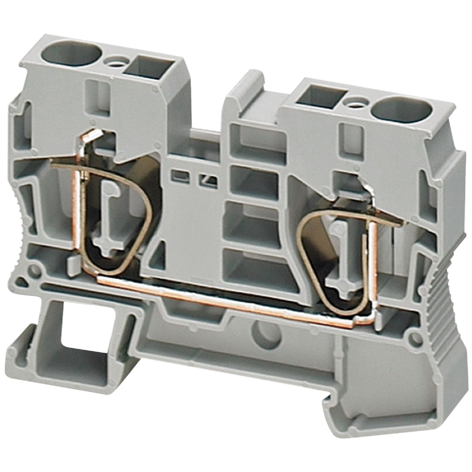 Picture of Terminal block, Linergy, Linergy TR, spring type, feed through, 2 points, 10mm², grey
