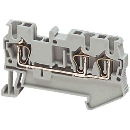 Picture of Terminal block, Linergy, Linergy TR, spring type, feed through, 3 points, 2.5mm², grey, set of 50