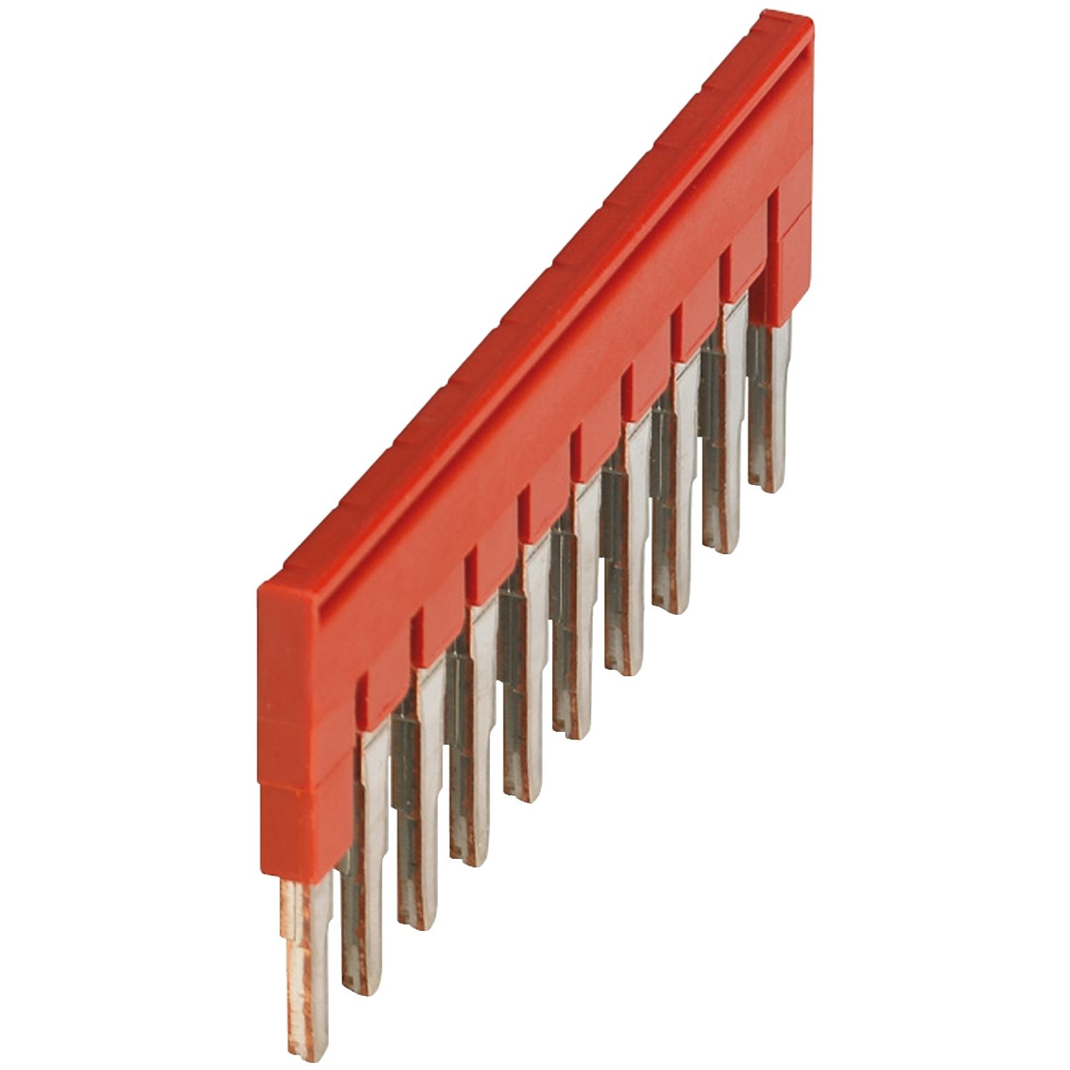 Picture of Plug-in bridge, Linergy, Linergy TR, 10 points, for 4mm² terminal blocks, red, 10 way, set of 10