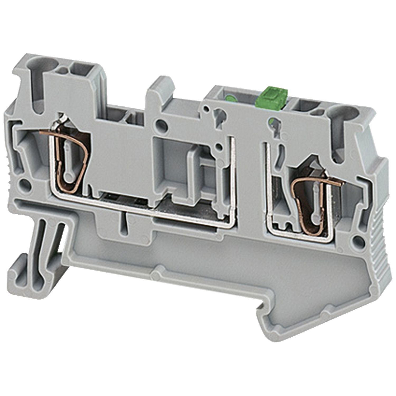 Picture of Terminal block, Linergy TR, spring type, knife disconnect, 2 points, 2.5mm², grey