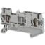 Picture of Terminal block, spring type, Linergy TR, Removable carrier disconnect, 2 points, 4mm², grey