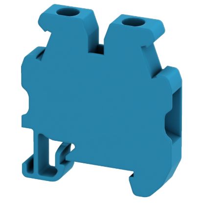 Picture of Mini terminal block, Linergy TR, blue, 2.5 mm2, passthrough, 2 points, for 15mm din rail