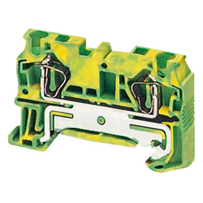 Picture of Terminal block, Linergy TR, spring type, protective earth, 2 points, 4mm², green-yellow, set of 50
