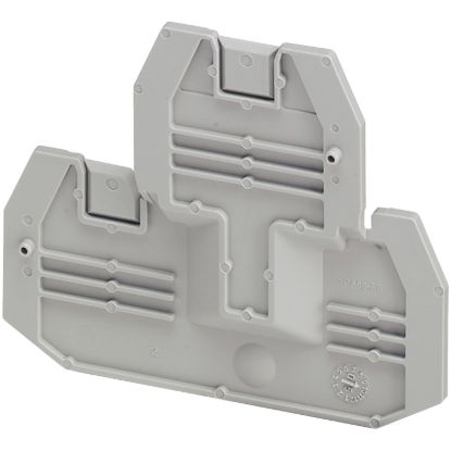 Picture of Cover plate, Linergy, Linergy TR, 2 level, 2.2mm width, 4 points, for screw terminals NSYTRV24D, grey, Set of 50