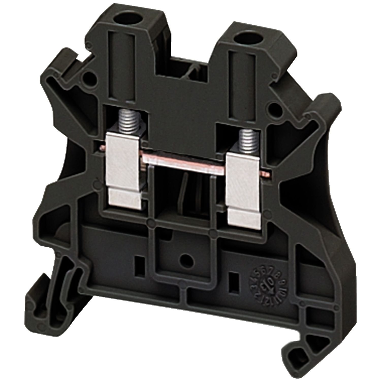 Picture of Terminal block, Linergy TR, Black, 4mm2, black, passthrough, 2 points, set of 10