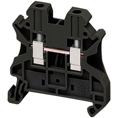 Picture of Terminal block, Linergy TR, Black, 4mm2, black, passthrough, 2 points, set of 10