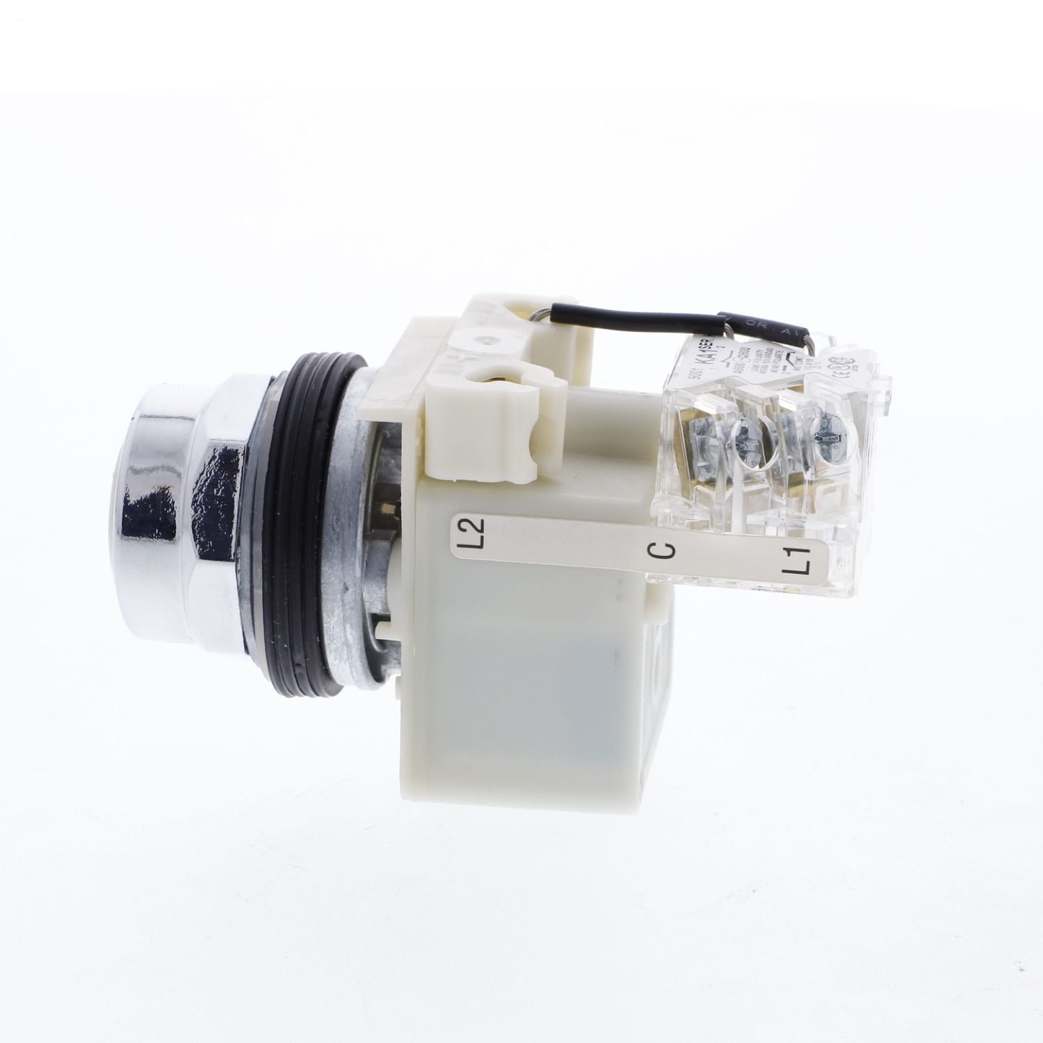 Picture of Push to test pilot light head, Harmony 9001K, metal, without cap, 30mm, 110...120V