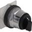 Picture of Selector switch head, Harmony 9001K, metal, standard handle, black, 30mm, 3 positions, spring return right to center