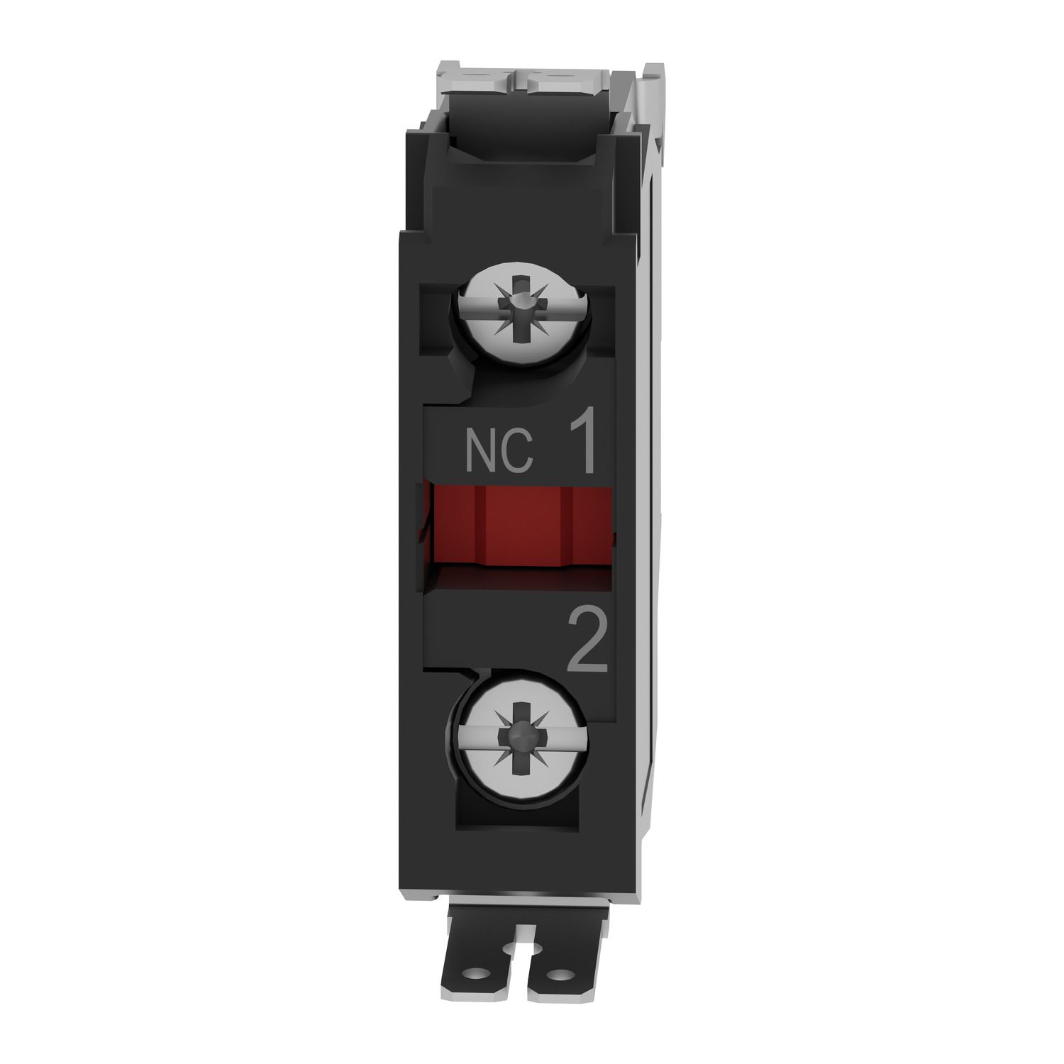 Picture of Single contact block, Harmony XB4, silver alloy, faston connector, 1 NC, front mounting