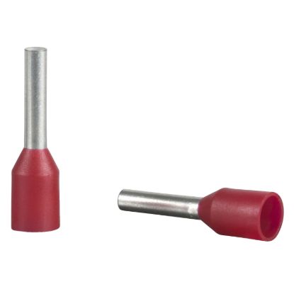 Picture of Cable ends, Linergy TR cable ends, single conductor, red, 1mmÂ², medium size, 5 sets of 200