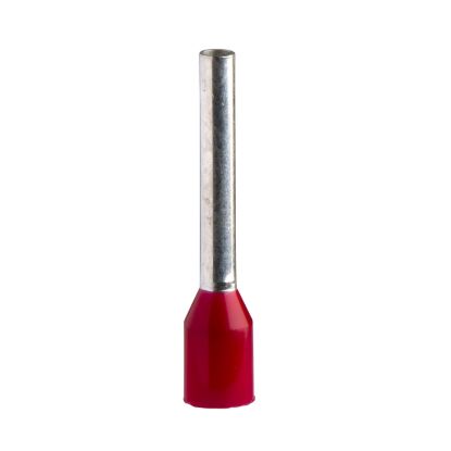 Picture of Cable ends, Linergy TR cable ends, single conductor, red, 1mmÂ², for insulated cable, long size, 10 sets of 100