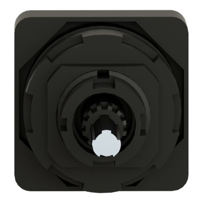 Picture of Cam switch operating head, Harmony K1, K2, 22mm, plastic, 45x45mm plate, mat black legend, black handle