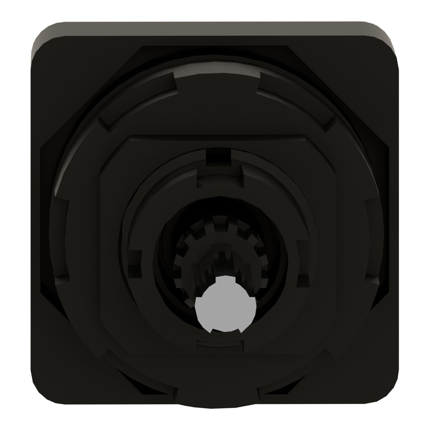 Picture of Cam switch operating head, Harmony K1, K2, 22mm, plastic, 45x45mm plate, metallic legend, black handle