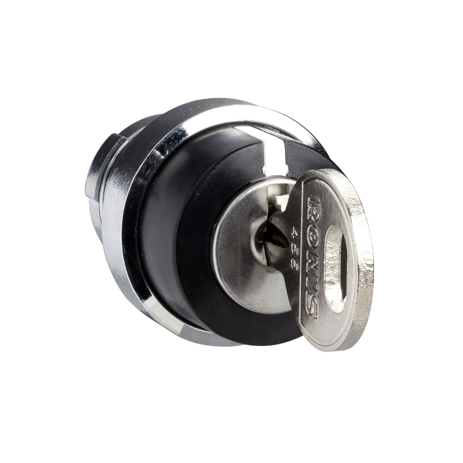 Picture of Cam switch operating head, Harmony K, 22mm, metal, circular  29mm, key operated 60 degree, Ronis 455