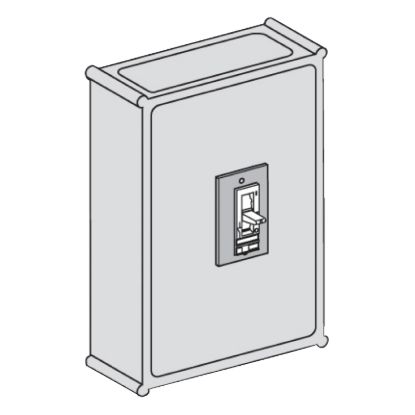Picture of weatherproof enclosure - plastic - for Compact NS100..160