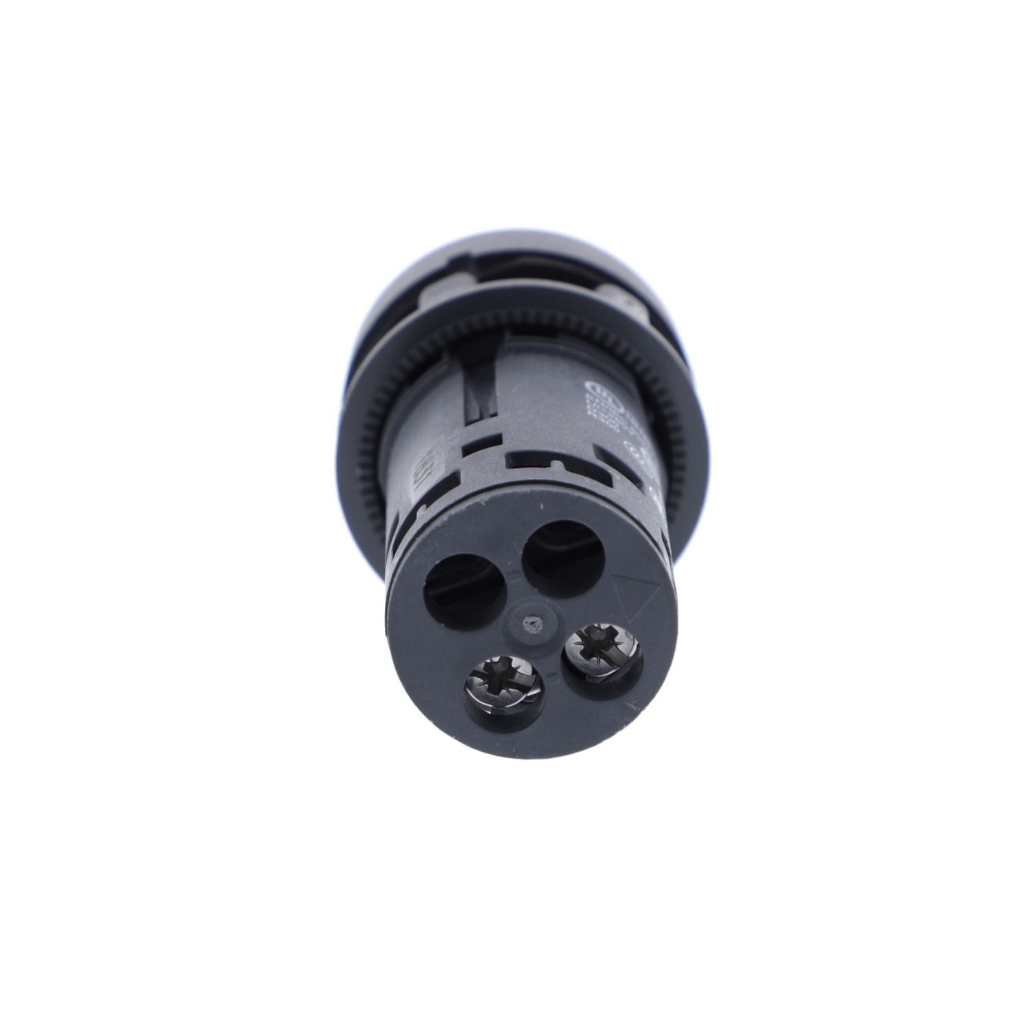 Picture of Monolithic push button, Harmony XB7, plastic, black, 22mm, spring return, unmarked, 1NO