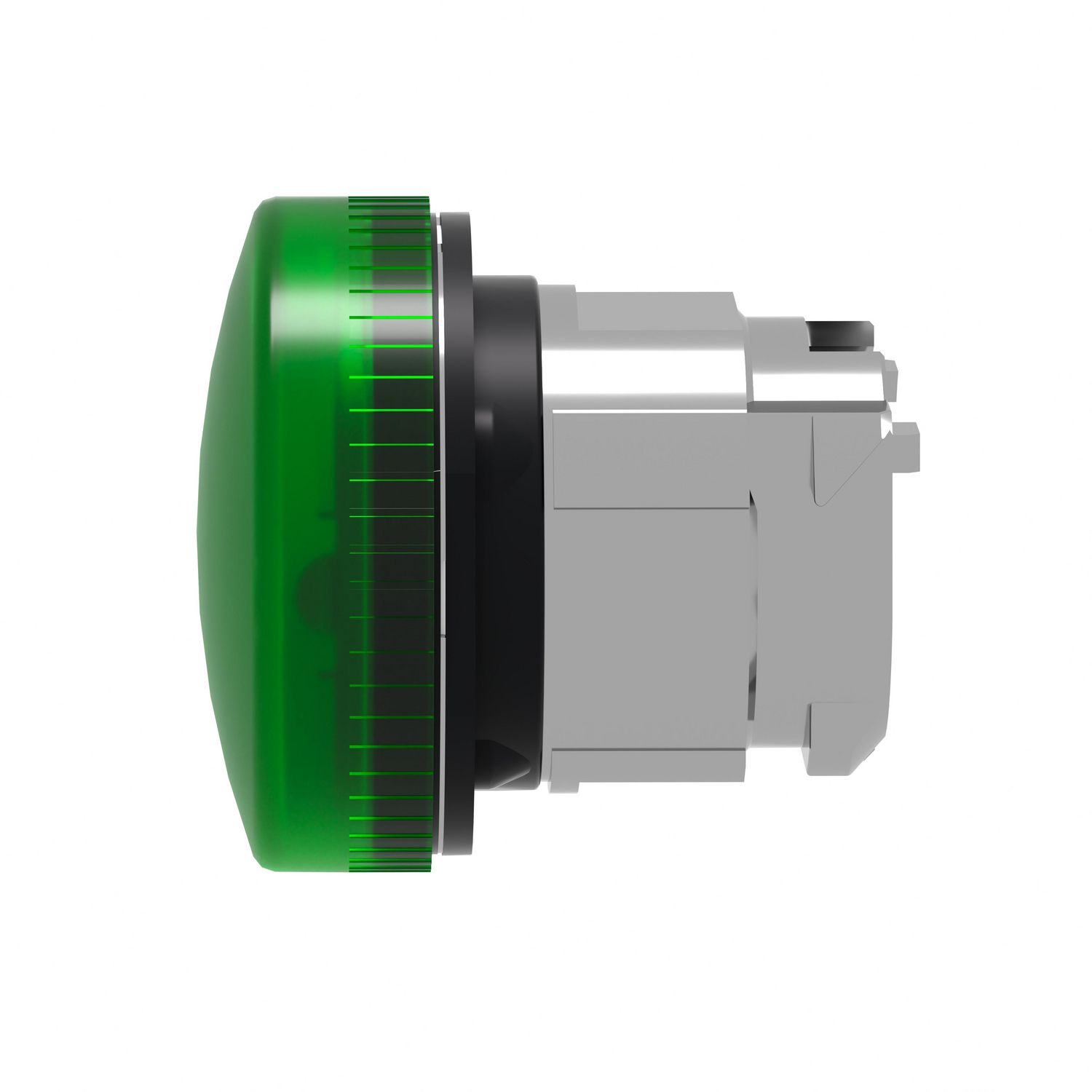 Picture of Head for pilot light, Harmony XB4, metal, green, 22mm, plain lens for BA9s bulb