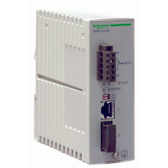 Picture of Ethernet TCP/IP transceiver - ConneXium -1 port 100BASE-T for Cu + 1 for fb optc