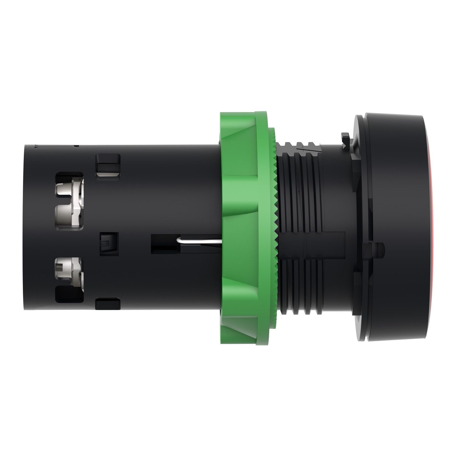 Picture of Monolithic push button, Harmony XB7, plastic,red, 22mm, spring return, unmarked, 1NC