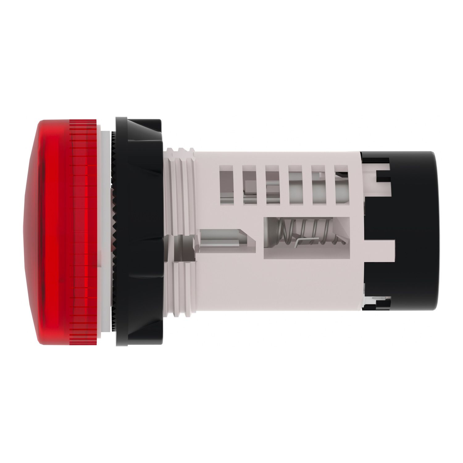Picture of Monolithic pilot light, Harmony XB7, plastic, red, 22mm, plain lens for BA9s bulb, lt 250V