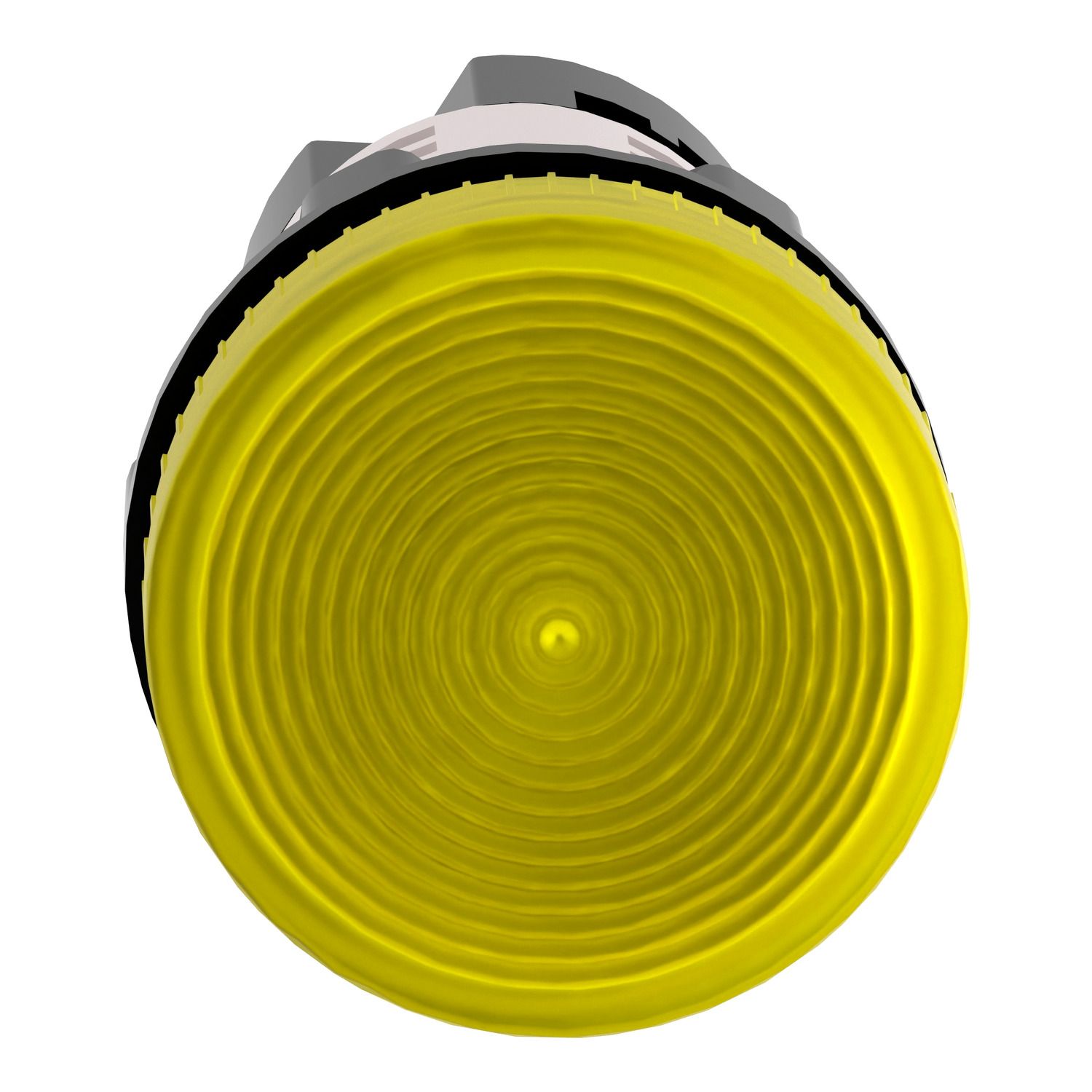 Picture of Monolithic pilot light, Harmony XB7, plastic, yellow, 22mm, plain lens for BA9s bulb, lt 250V