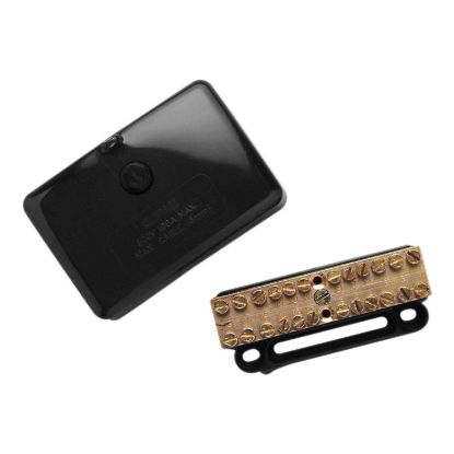 Picture of Mini Neutral link, Clipsal - Max 4, 100 A 500 V 18 hole with cover Black