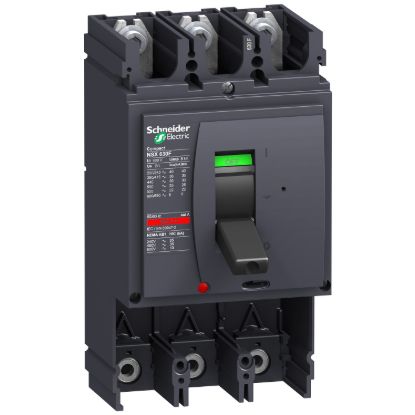 Picture of Circuit breaker basic frame, ComPact NSX630N, 50kA at 415VAC 50/60 Hz, 630A, without trip unit, 3 poles