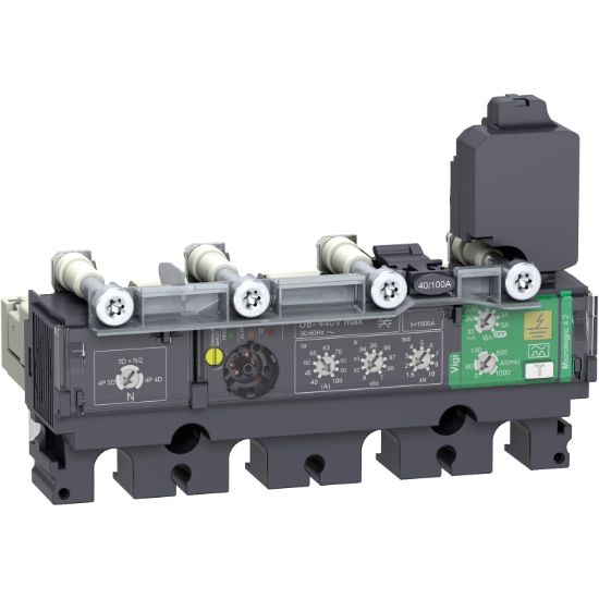 Picture of trip unit MicroLogic 4.2 for ComPact NSX 100/160/250 circuit breakers, electronic, rating 100A, 4 poles 4d
