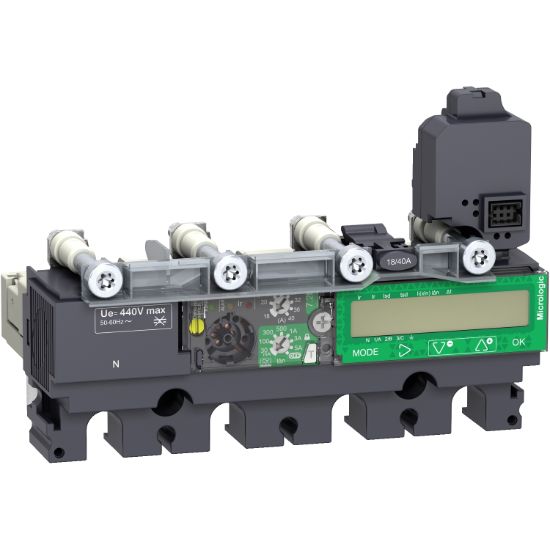 Picture of trip unit MicroLogic 7.2 E for ComPact NSX 100/160/250 circuit breakers, electronic, rating 40A, 4 poles 4d