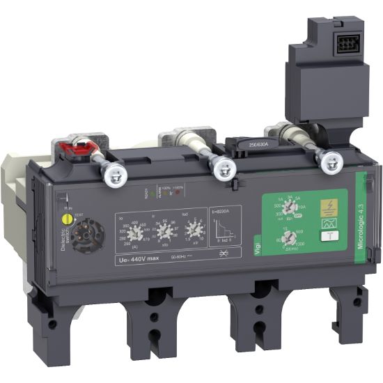 Picture of trip unit MicroLogic 4.3 for ComPact NSX 630 circuit breakers, electronic, rating 570A, 3 poles 3d