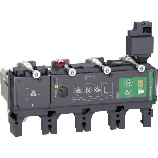 Picture of trip unit MicroLogic 4.3 for ComPact NSX 630 circuit breakers, electronic, rating 570A, 4 poles 4d