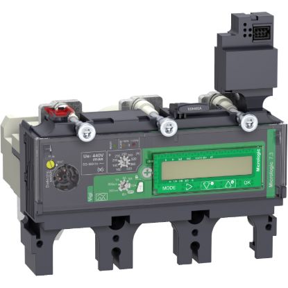 Picture of trip unit MicroLogic 7.3 E for ComPact NSX 400/630 circuit breakers, electronic, rating 400A, 3 poles 3d